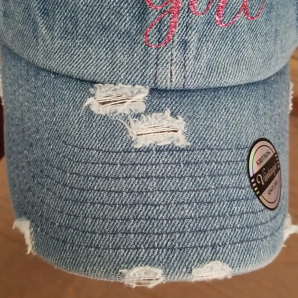 KBETHOS Vintage Distressed Lake Girl Ballcap